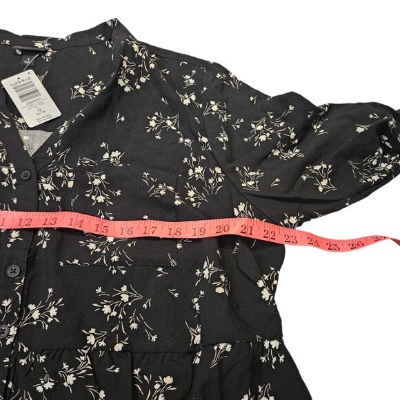 NWT Torrid Long Sleeve Floral Tunic 1X/14-16 - Picture 5 of 7